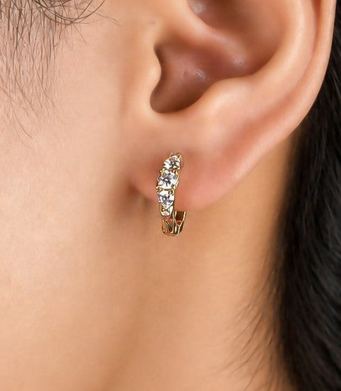 Dewdrop Luxe Huggie Hoops