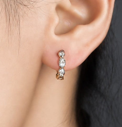 Twisted Vine Huggie Hoops