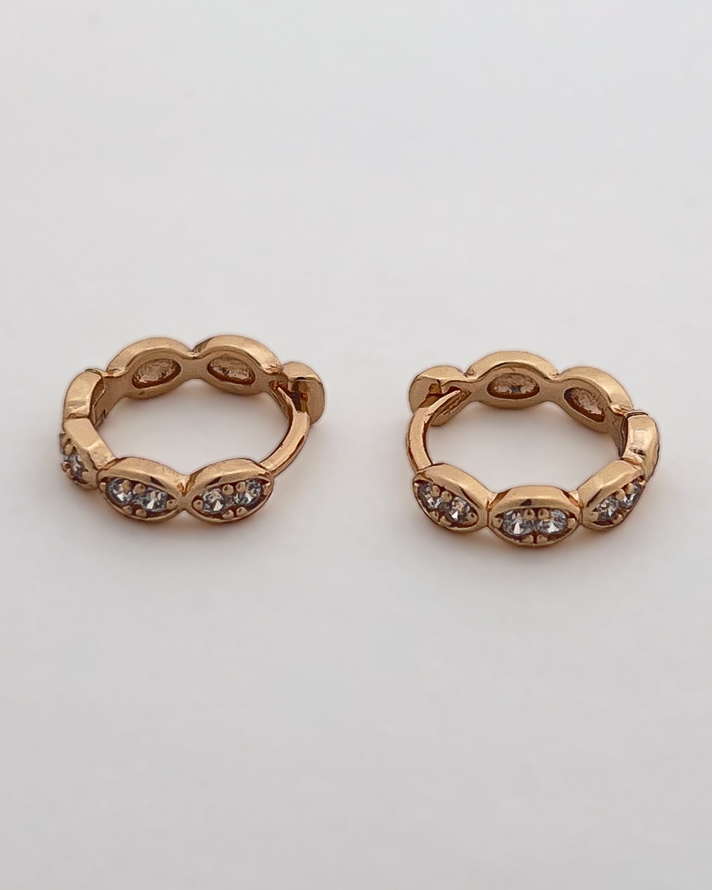 Twisted Vine Huggie Hoops