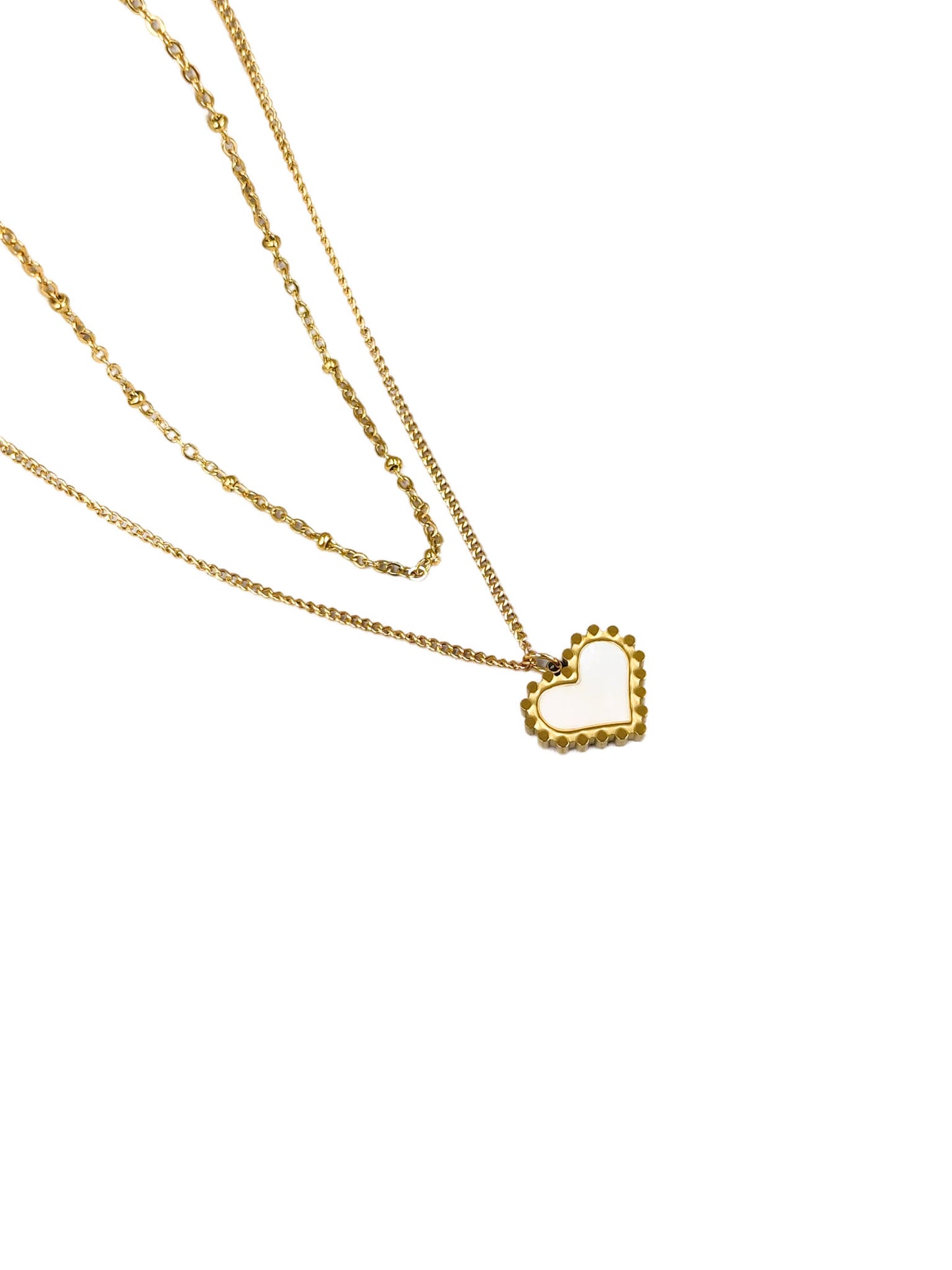 Kimmy Heart Layered Necklace