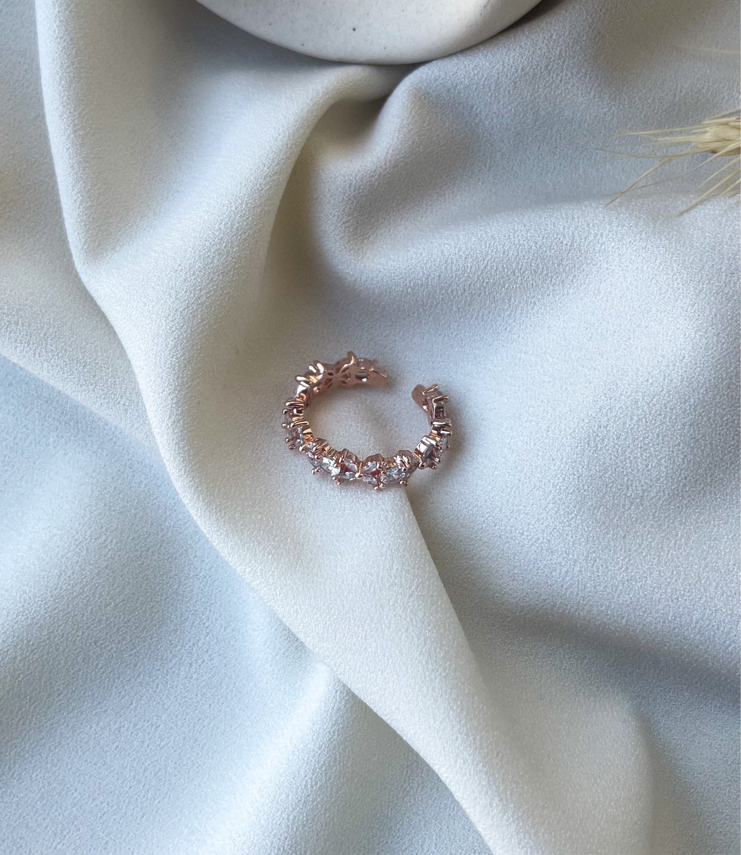 Crystal Steffy Ring (Rose Gold)