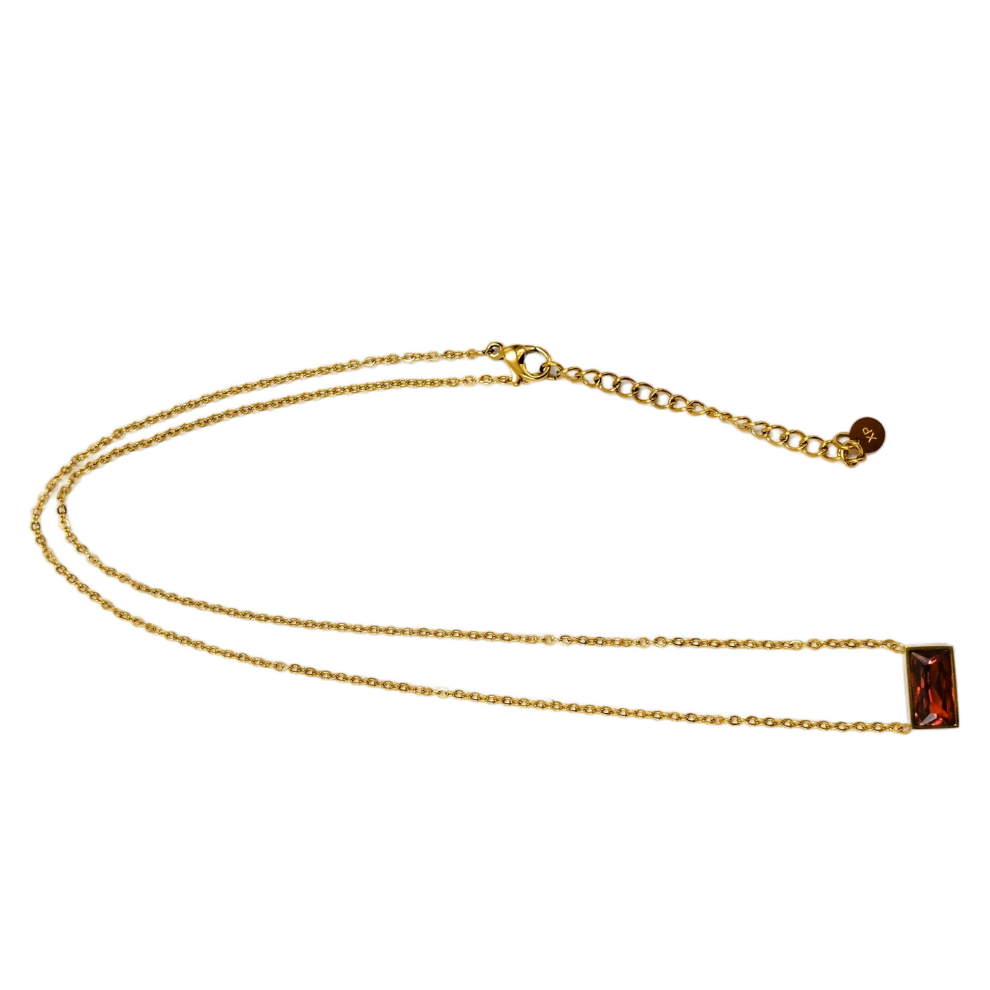 Maroon Lava Necklace