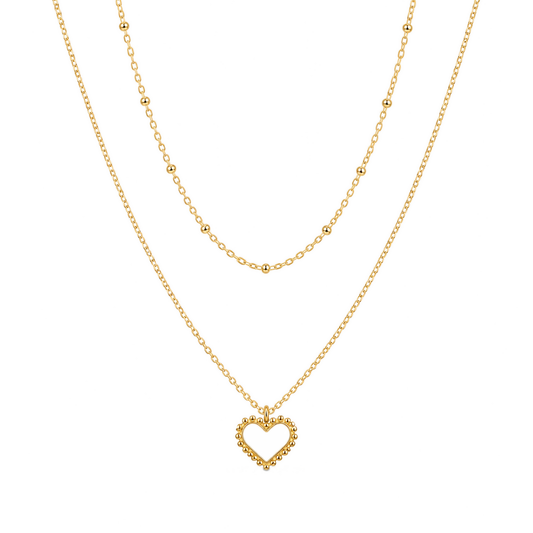Kimmy Heart Layered Necklace