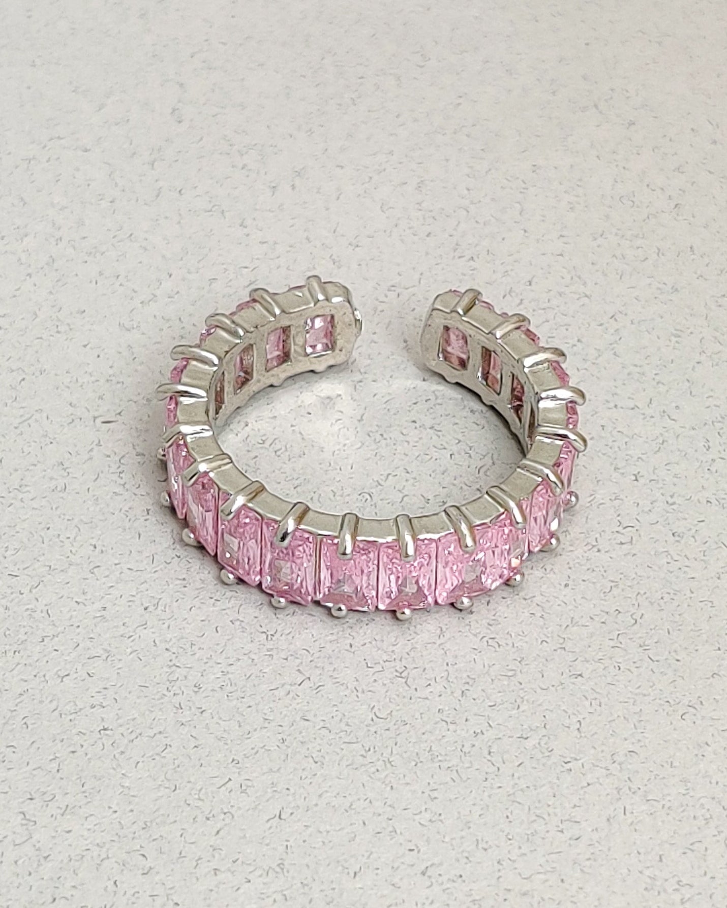 Pink Baguette Ring
