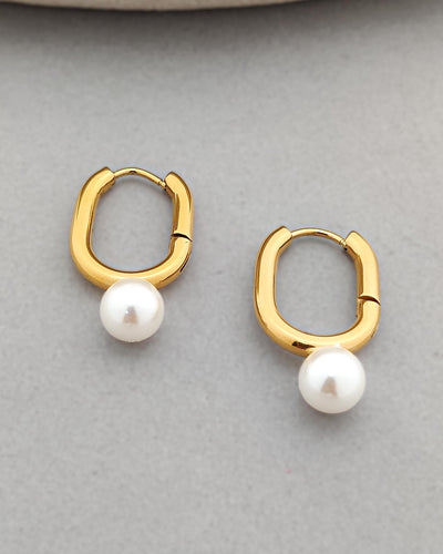 Asa Pearl Hoops