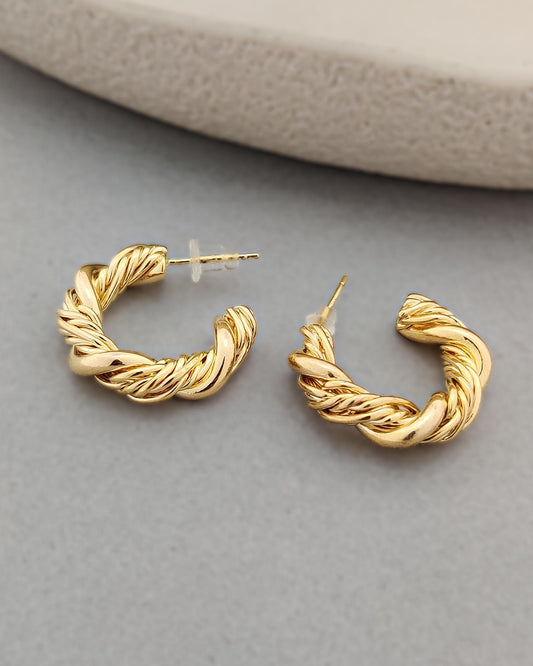 Golden Rope Hoops