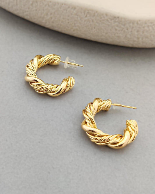 Golden Rope Hoops