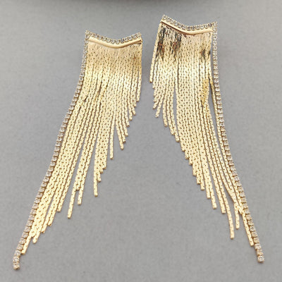 Crystal Mila Earrings (Gold)