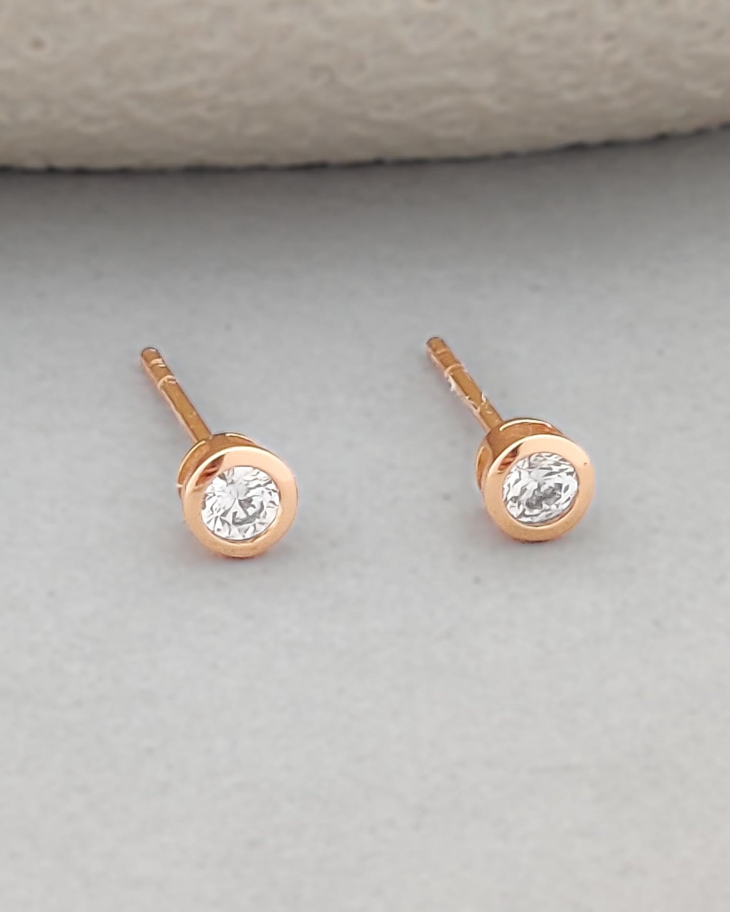 Second Piercing Solitaire Studs