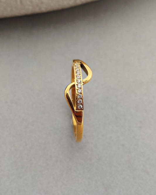 Golden Wave Ring