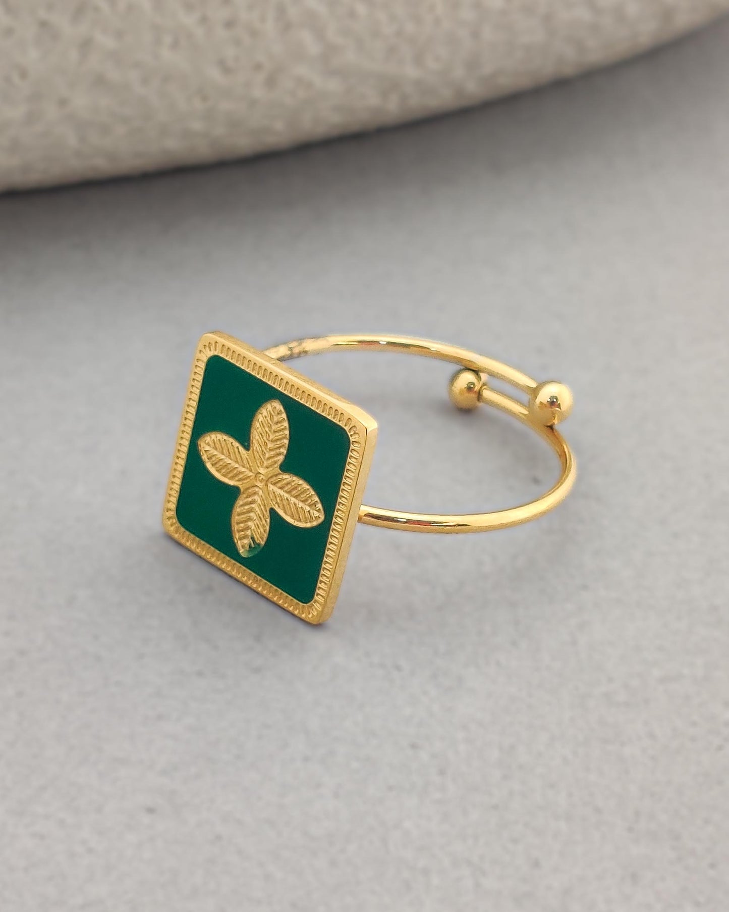 Green Brianna Ring