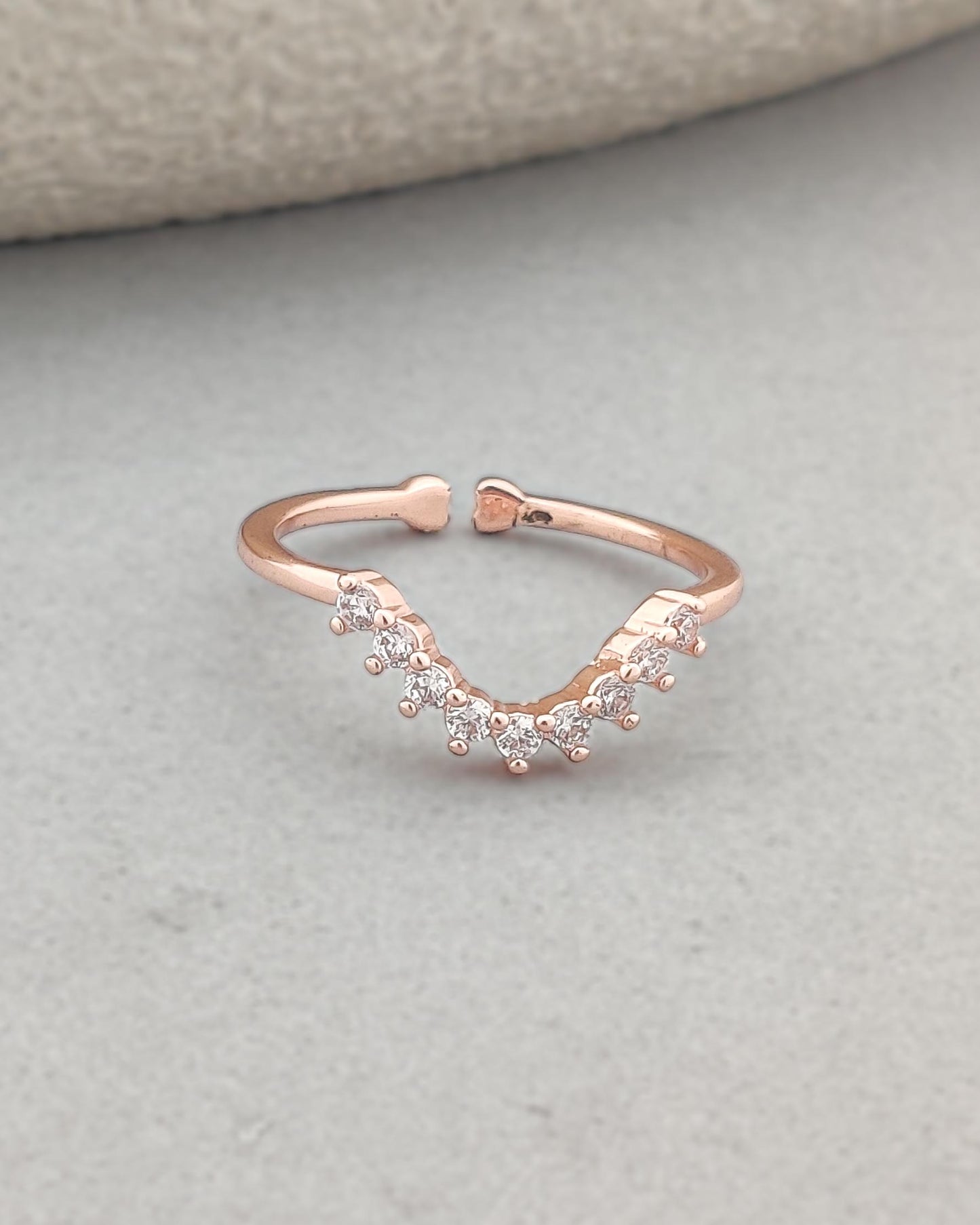 Crystal mala Ring