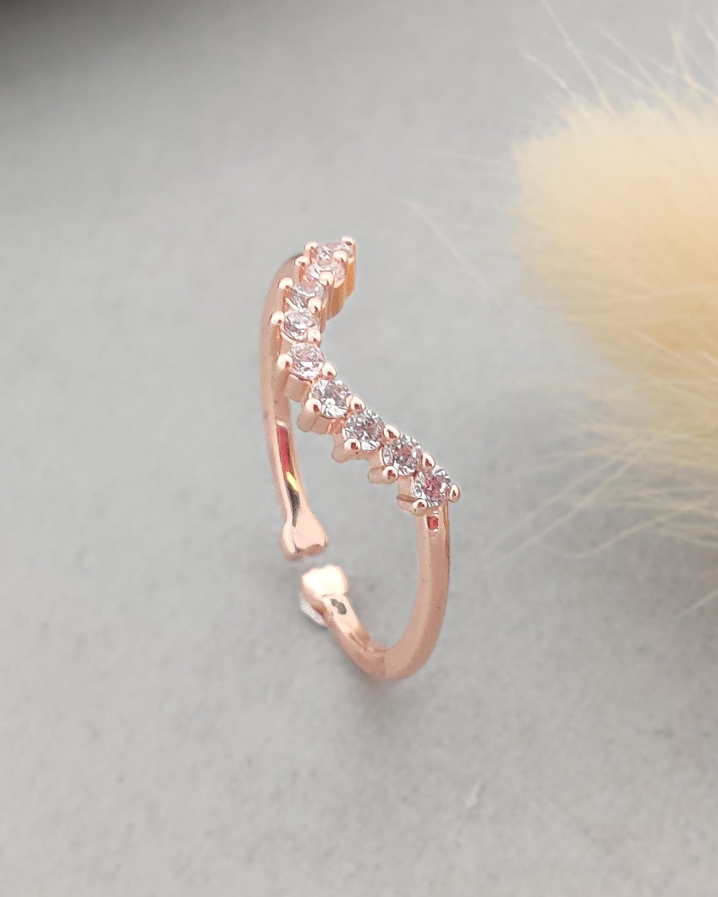Crystal mala Ring