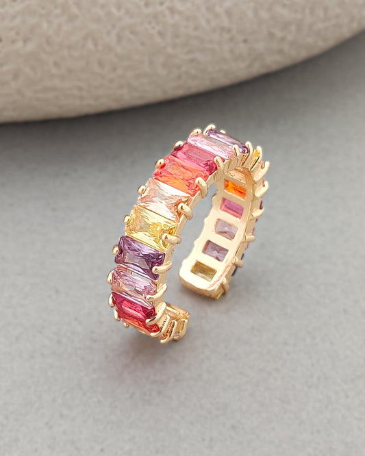 Multi Crystal sunny Ring