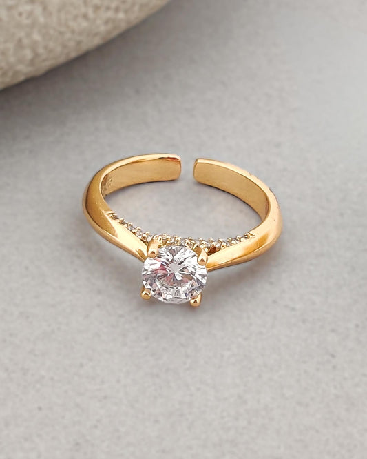Queen Solitaire Ring