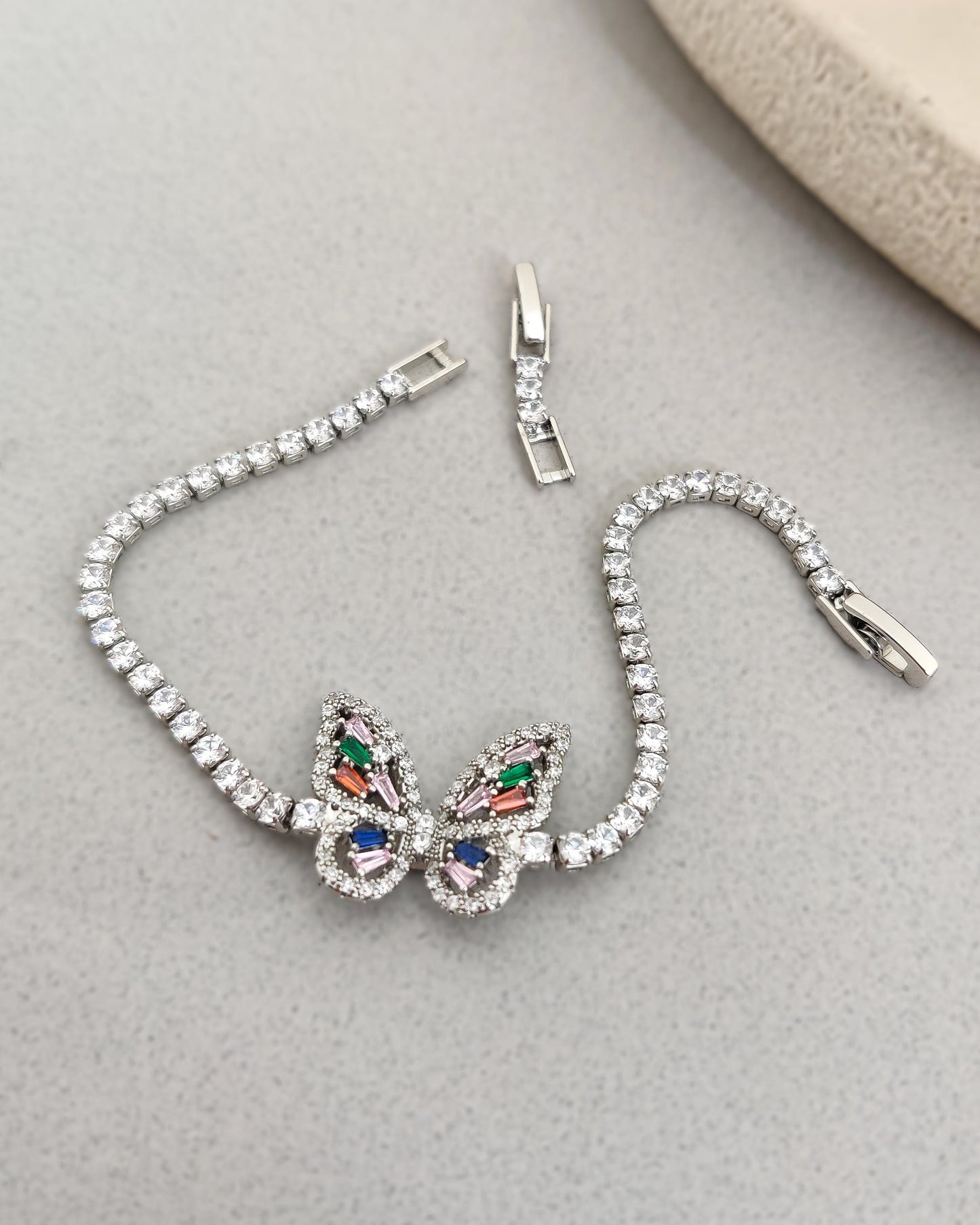 Butterfly Charm Tennis Bracelet