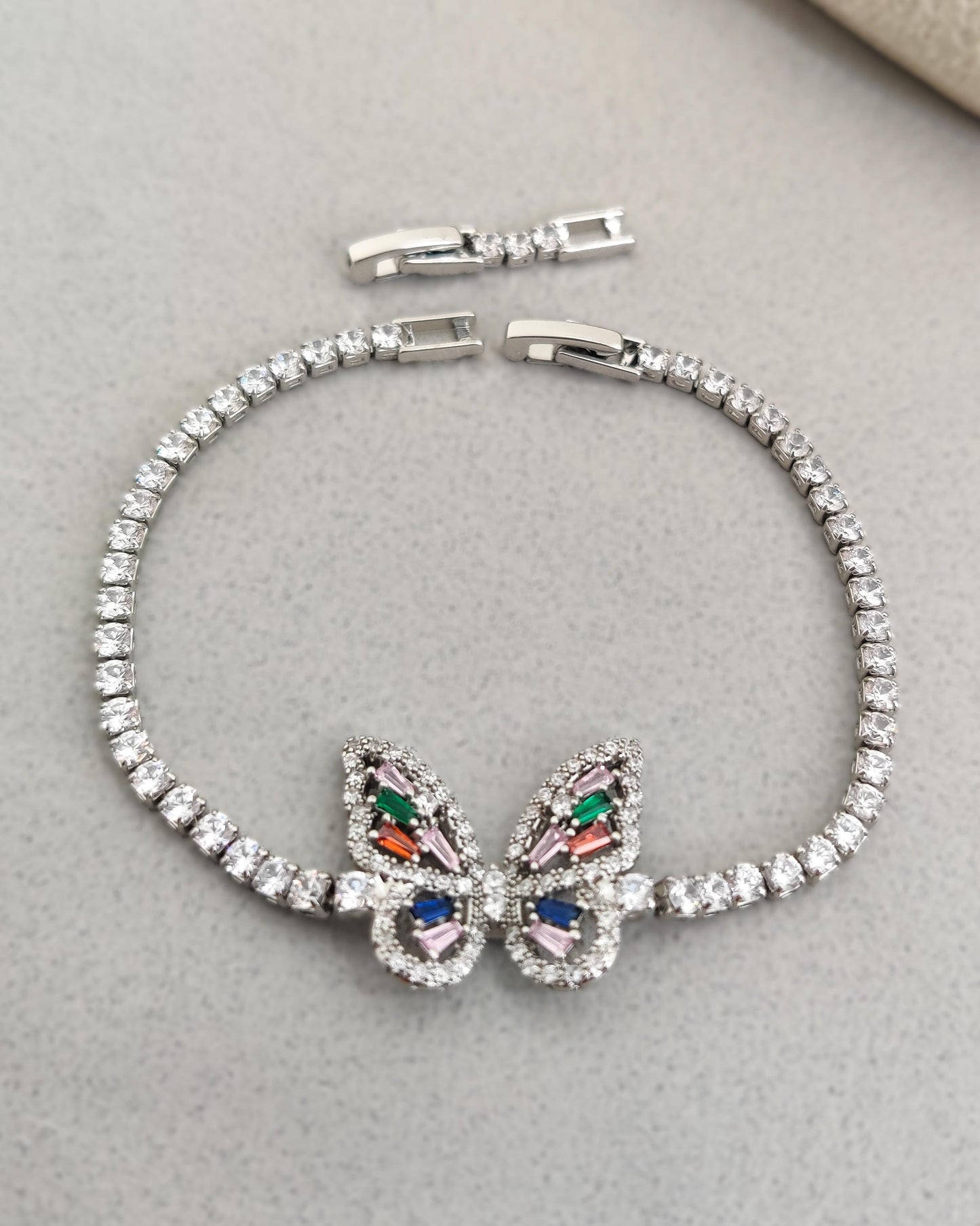 Butterfly Charm Tennis Bracelet