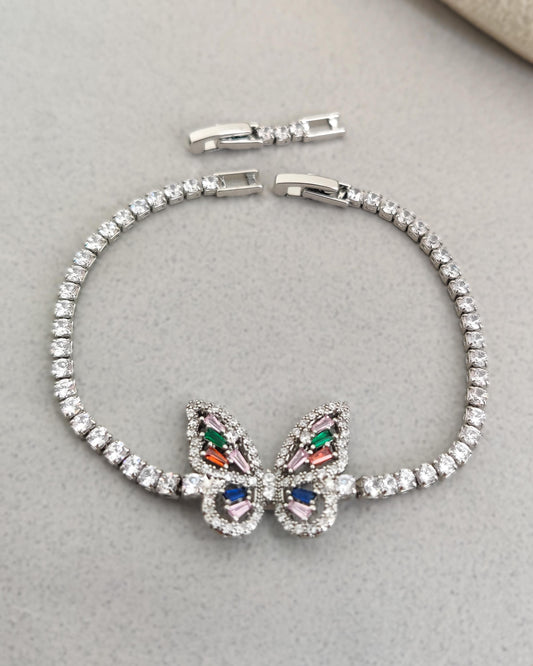 Butterfly Charm Tennis Bracelet