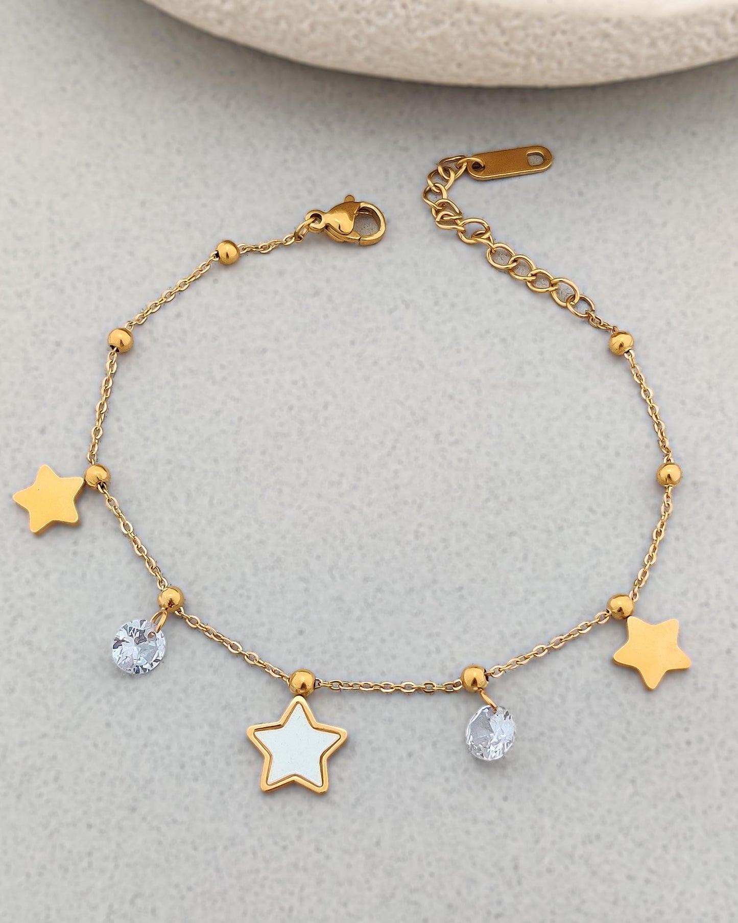 Stevie Star Charm Bracelet ( Gold)