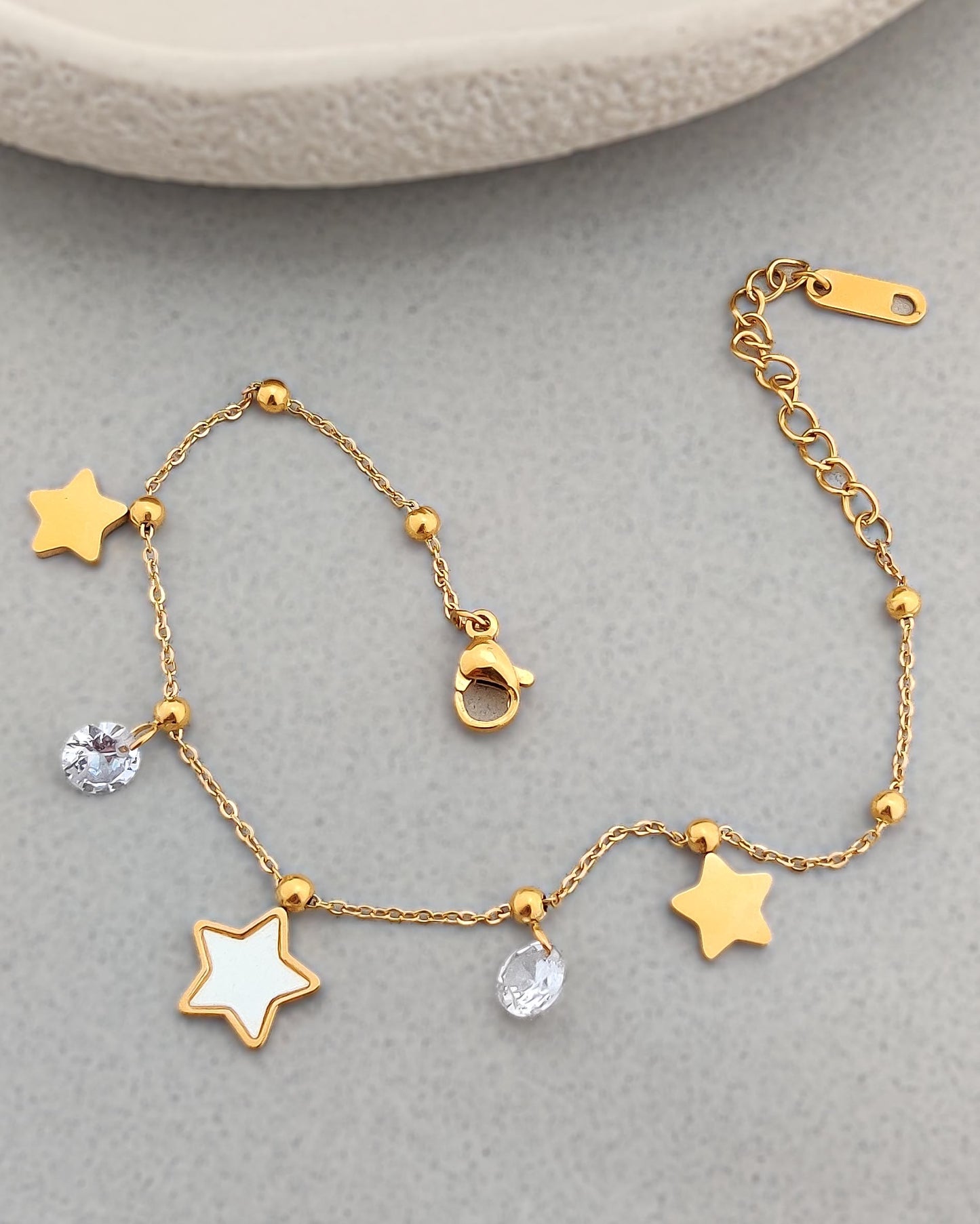 Stevie Star Charm Bracelet ( Gold)