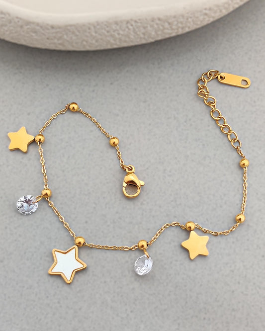 Stevie Star Charm Bracelet ( Gold)