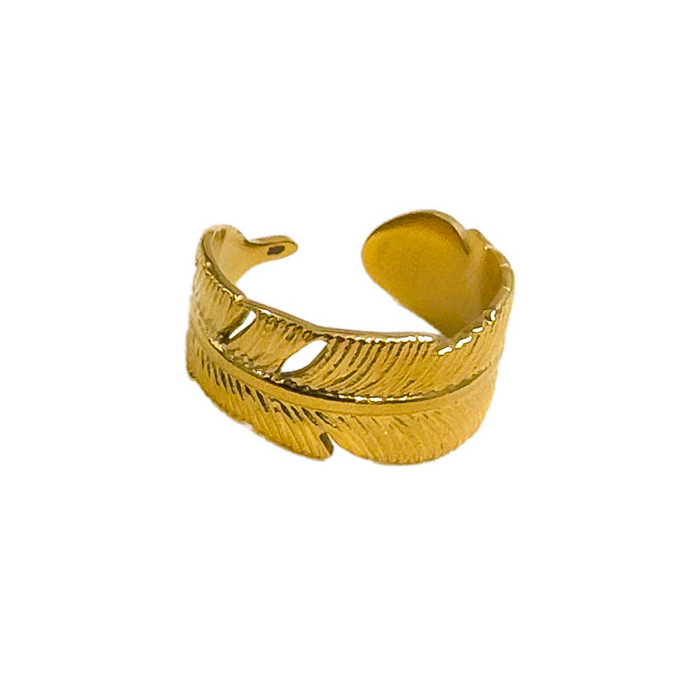 Golden Leaf Ring