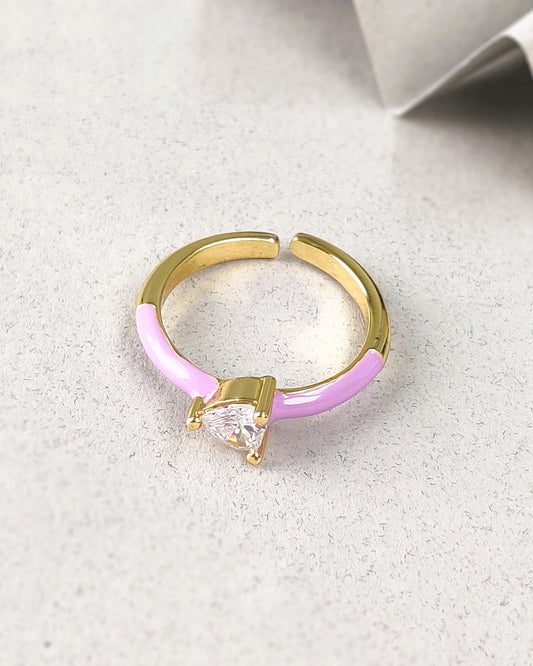 Susie Heart Ring ( Lavender )