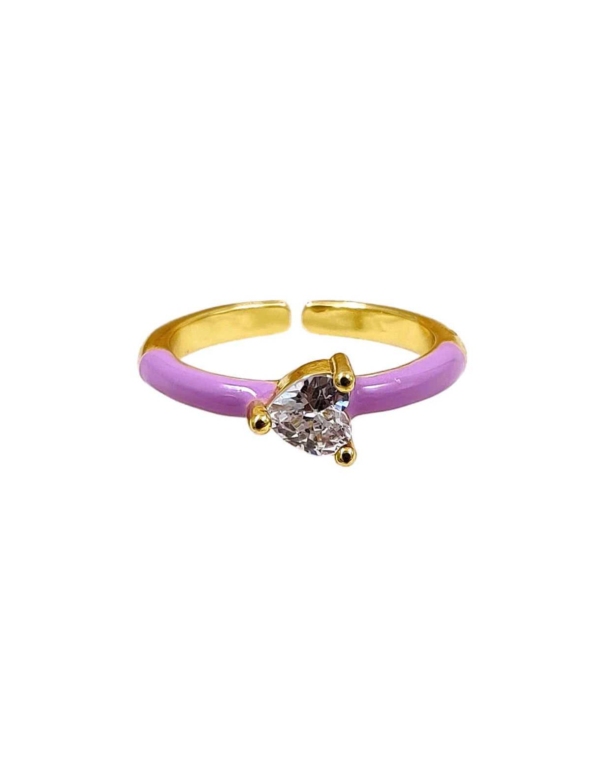 Susie Heart Ring ( Lavender )