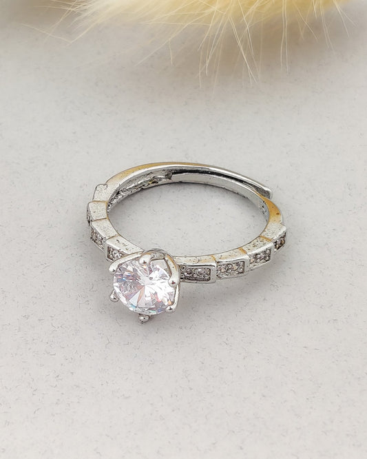 Solitaire Serpent Ring