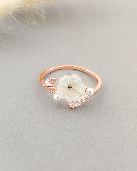 Summer Crystal Flower Ring