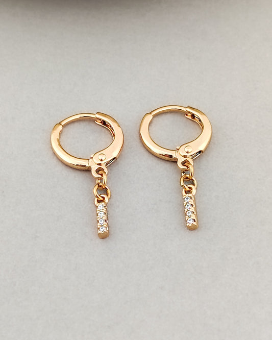 Lume Line Huggie Hoops