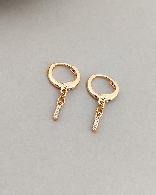 Lume Line Huggie Hoops