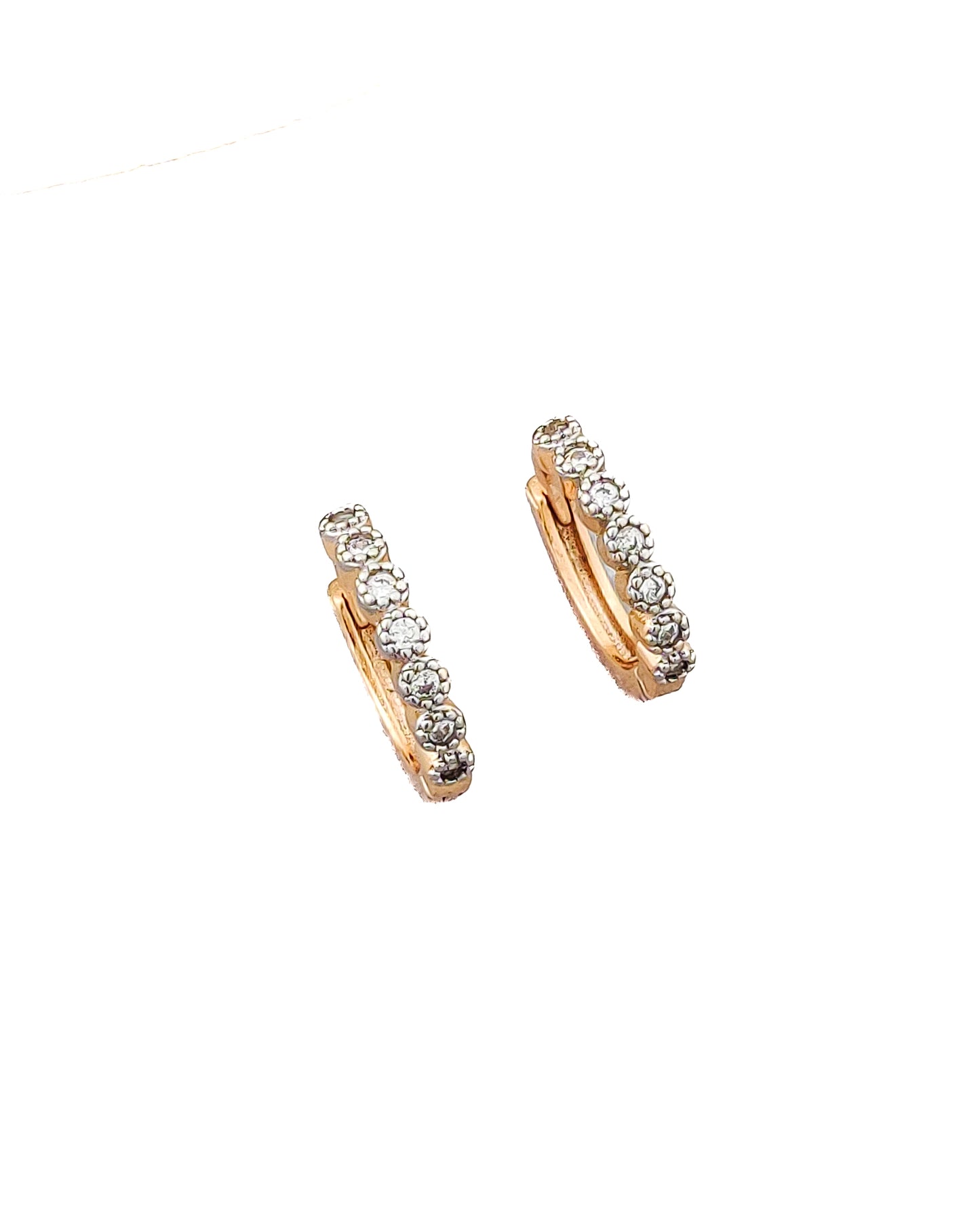 Diamond Whisper Huggie Hoops
