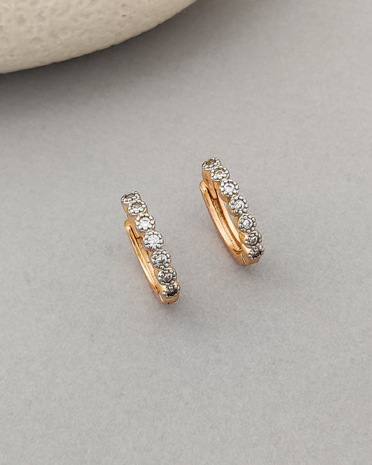 Diamond Whisper Huggie Hoops