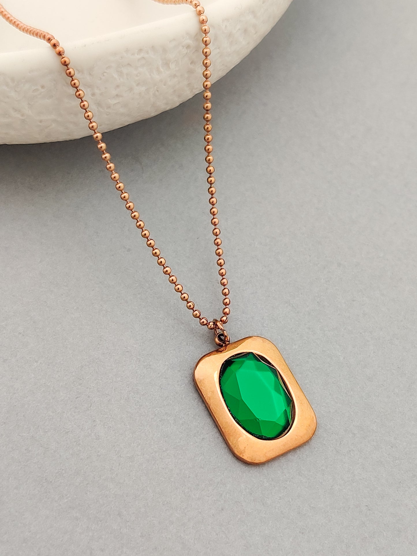 Emerald Gemma Necklace