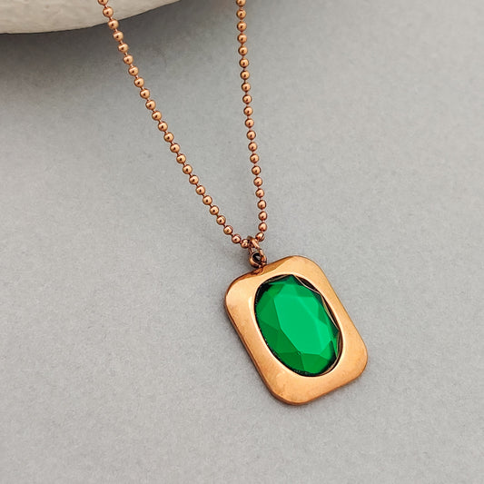 Emerald Gemma Necklace