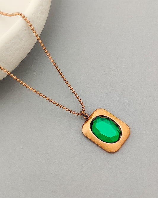 Emerald Gemma Necklace