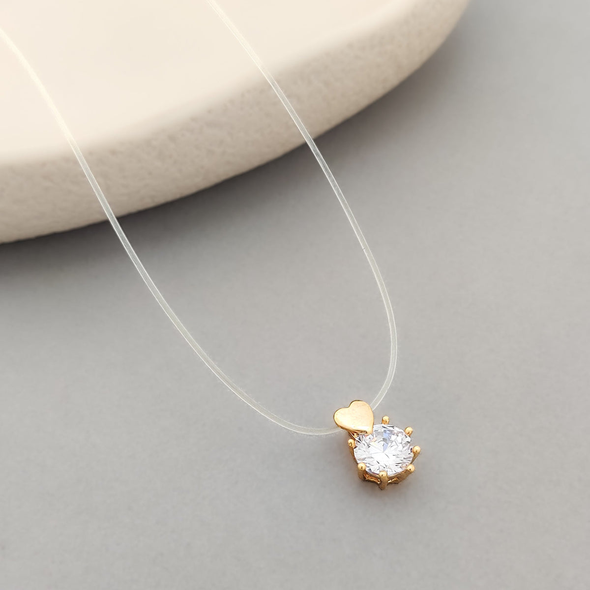 Heart Solitaire Necklace