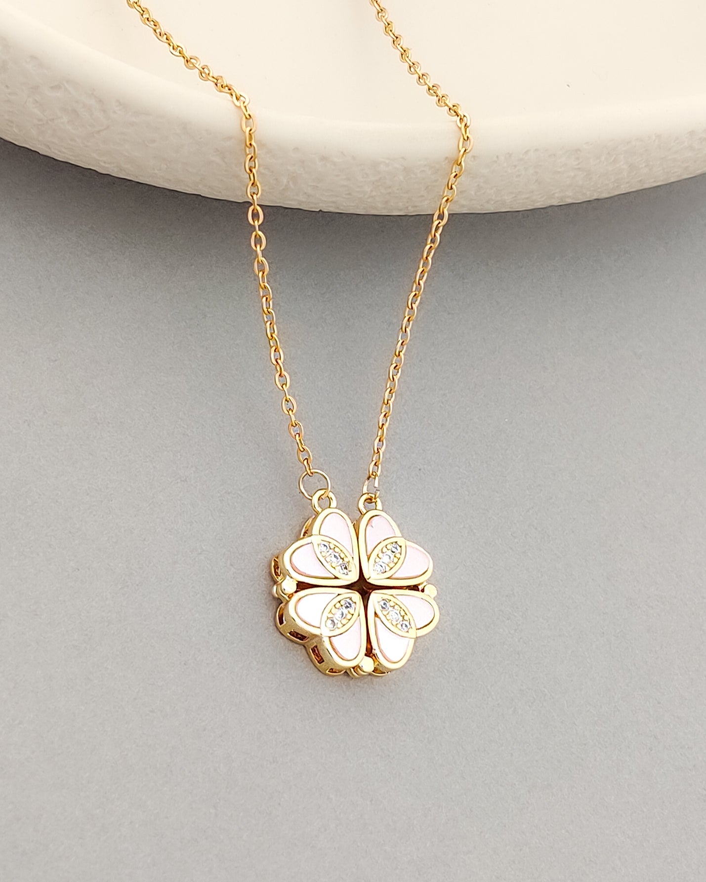 2in1 Golden Heart Necklace