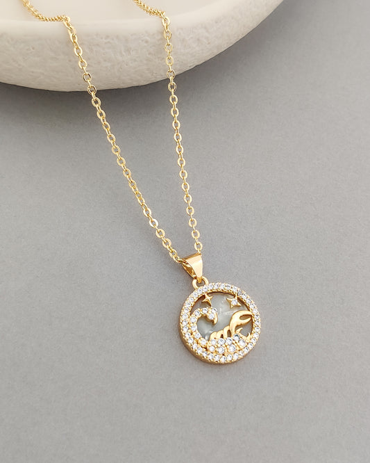 Ellie Zodiac Necklace (Scorpio)