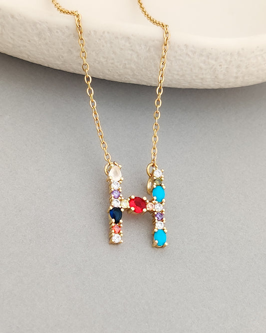 Monogram Letter H Necklace