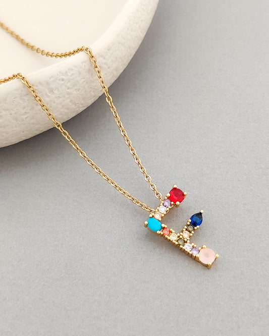 Monogram Letter F Necklace