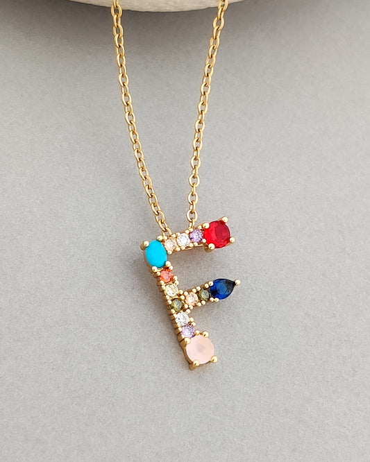 Monogram Letter F Necklace
