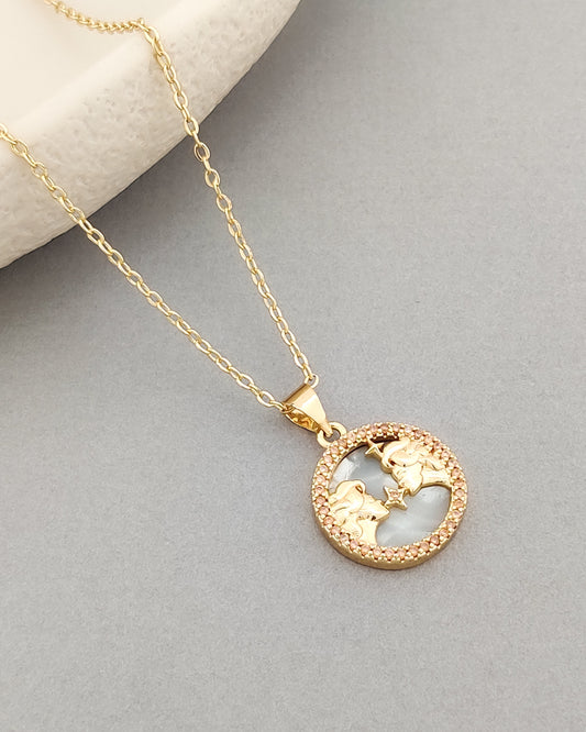 Ellie Zodiac Necklace (Gemini)