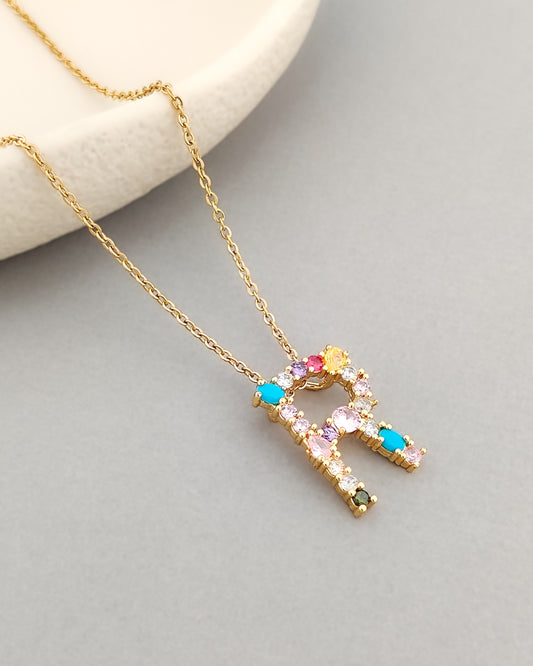 Monogram Letter R Necklace