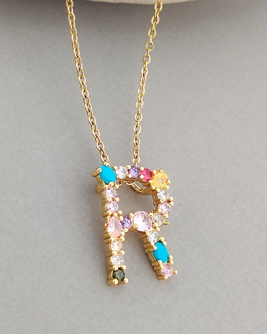 Monogram Letter R Necklace