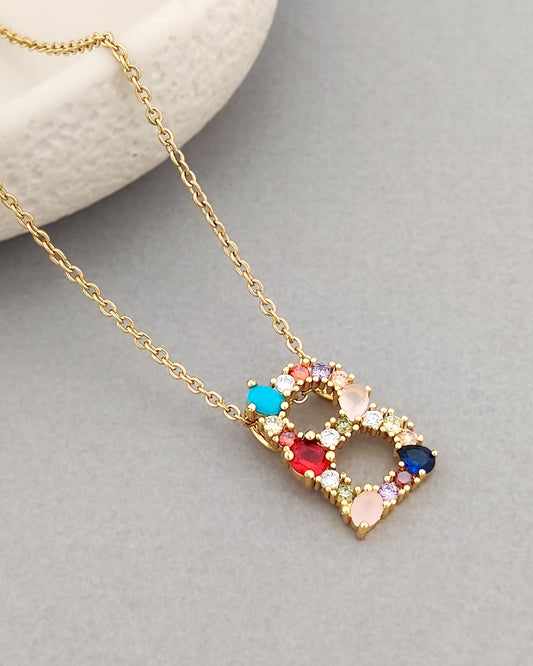 Monogram Letter B Necklace