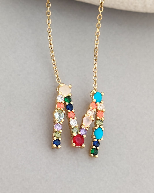 Monogram Letter M Necklace