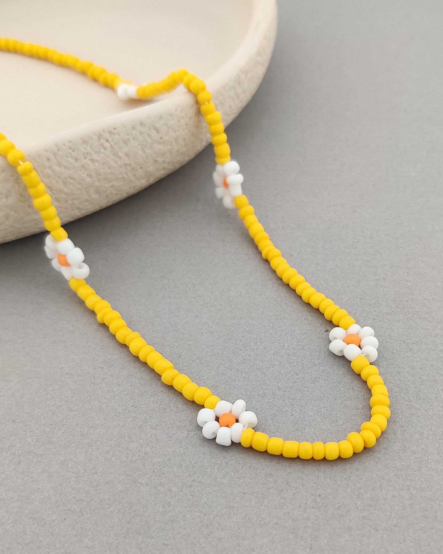 Sia Bead Necklace (Yellow)