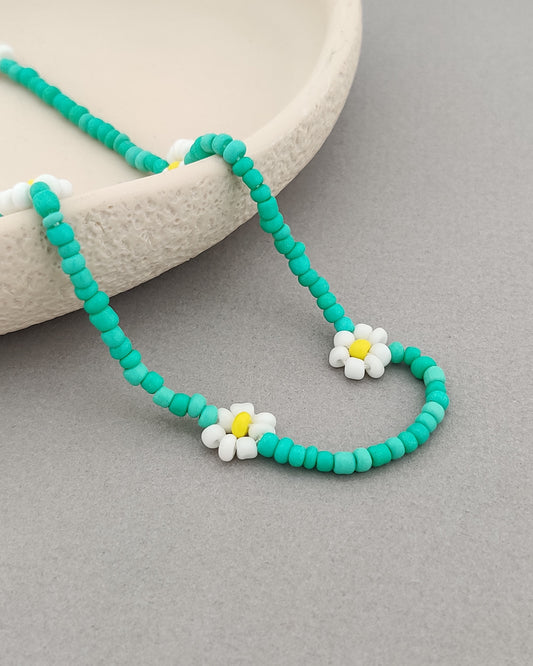 Sia Bead Necklace (Sea Green)